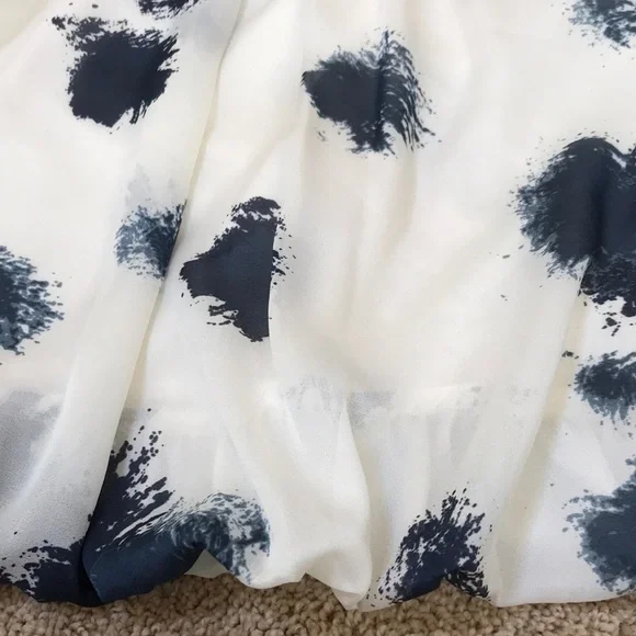 LOFT size 12 combo Sleeveless cowl balloon dress - Picture 9 of 9